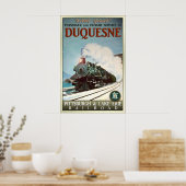 Duquesne P&LE Railroad New Retro Train Poster ポスター (キッチン)