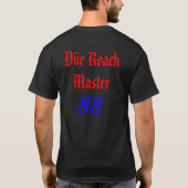 Dürのゴキブリのマスターの黒いファンのTシャツ Tシャツ (裏面)