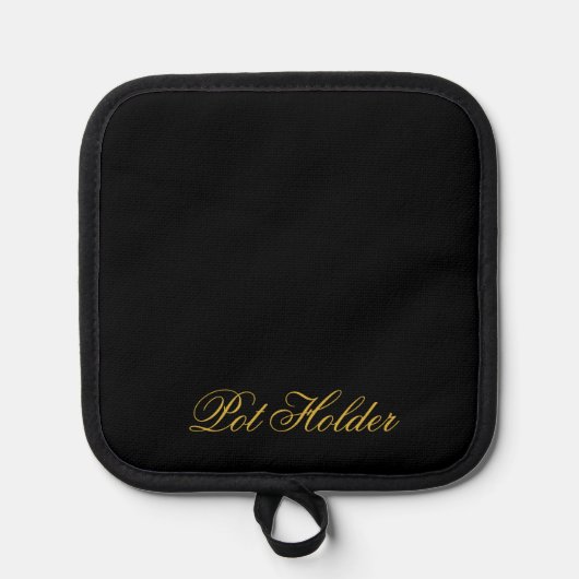 Durable Black Pot Holder for Safe Handling 鍋敷き (正面)