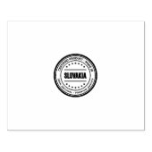Durable SLOVAKIA Text Certified Made in Precise  ラバースタンプ (インプリント)