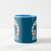 Durango Colorado Retro Bear ツートーンマグカップ (中央)