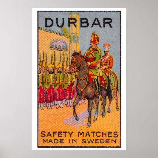 Durbar - Matchbox Print - Sweden Wall Art ポスター (正面)