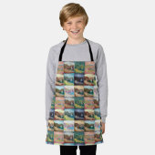 Durdle Door, Dorset, England Collage エプロン (着用した状態)