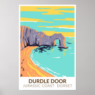 Durdle Door On Jurassic Coast In Dorset England ポスター