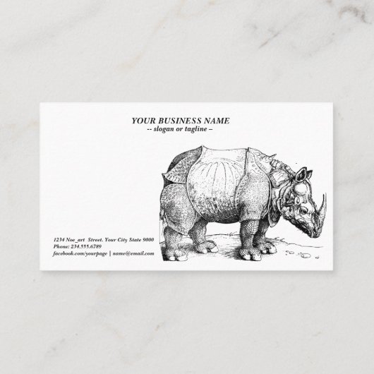 dürerのサイ 名刺 (裏面)