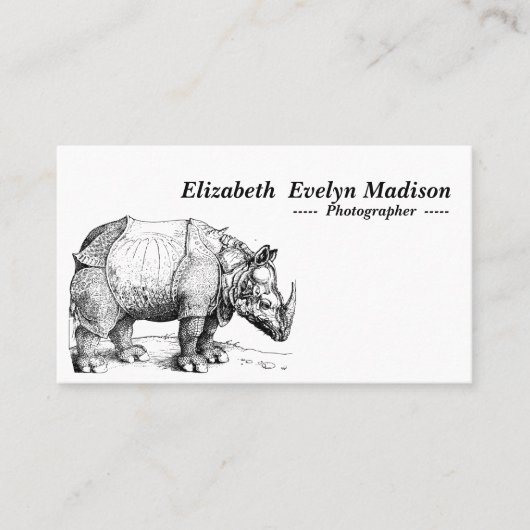 dürerのサイ 名刺 (正面)