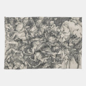 Durer著黙示録の人類の四大災害 キッチンタオル (横)