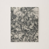 Durer著黙示録の人類の四大災害 ジグソーパズル (縦)