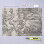 Durer著2つの天使によって戴冠する聖母マリア 薄葉紙 (クラフト)