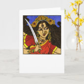 Durgaグリーティングカード カード (黄色い花)