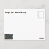 Durgin公園ボストンBeanery ポストカード (裏面)