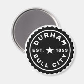 Durham Bull City Date Button マグネット (正面/裏面)