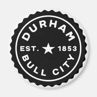 Durham Bull City Date Button マグネット