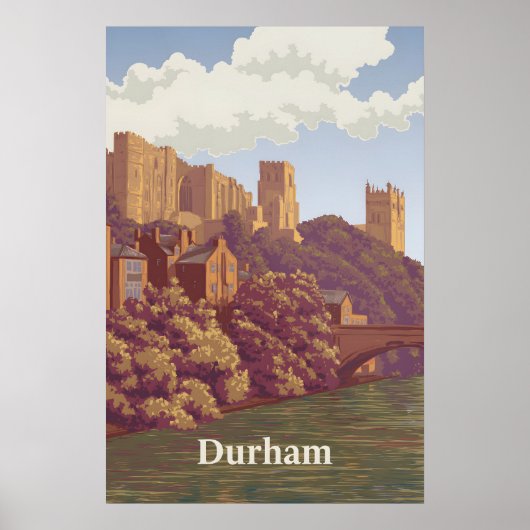 Durham England Travel Poster ポスター (正面)