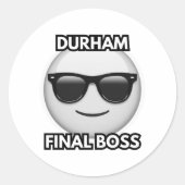 Durham Final Boss Sticker ラウンドシール (正面)