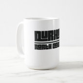 Durham - North Carolina コーヒーマグカップ (正面左)