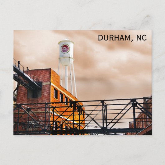Durham North Carolina Lucky Strike Tower写真 ポストカード (正面)