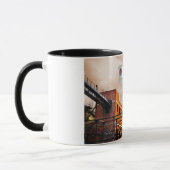 Durham North Carolina Lucky Strike Tower写真 マグカップ (左)