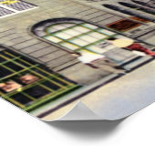 Durham North Carolina Main Street ポスター (角)