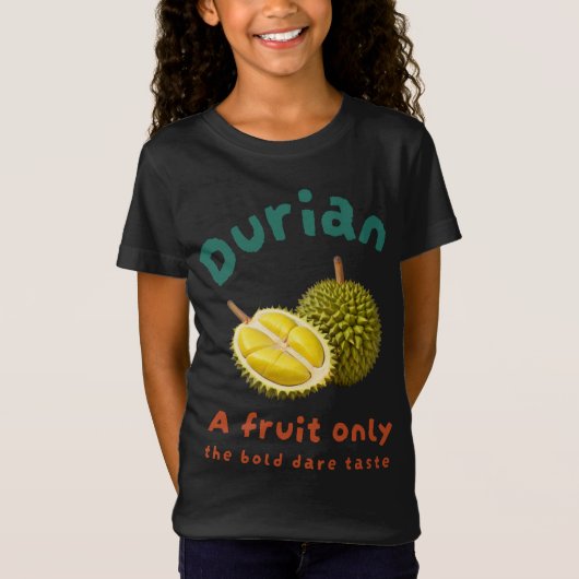 Durian：果物のみはっきりしたの敢え味 Tシャツ (正面)