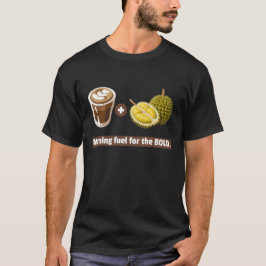 Durian + Coffee: Morning Fuel for はっきりした the Tシャツ