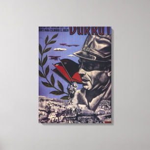 Durruti。 本当の無政府主義者のare_Propagandaポスター キャンバスプリント