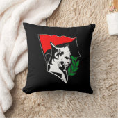 Durruti - Anarchy Flag / Anarchy Star black-red クッション (ブランケット)