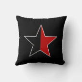 Durruti - Anarchy Flag / Anarchy Star black-red クッション (裏面)