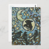 Duskで3カラス、Crows for Crowbar ポストカード (正面/裏面)