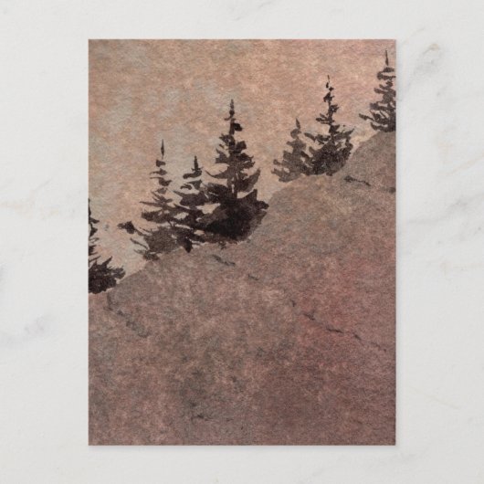 「Dusk #2」カントリー・ロードのはがき ポストカード (正面)