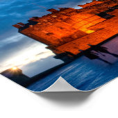 Dusk At Edinburgh Castle 10x8 Archival ポスター (角)