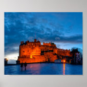 Dusk At Edinburgh Castle 10x8 Archival ポスター (正面)