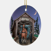Dusk Covered Bridge  セラミックオーナメント (右)