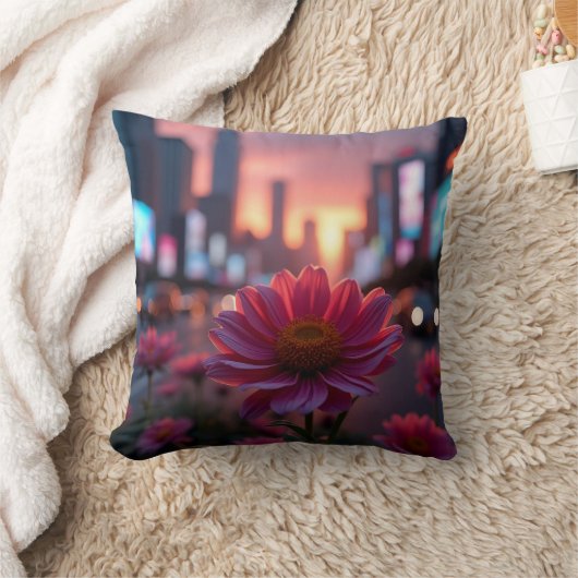 Dusk Daisies クッション (ブランケット)