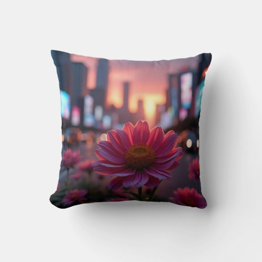 Dusk Daisies クッション (正面)