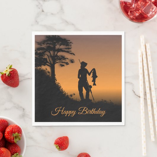 Dusk Personalのフィッシャー女性 スタンダードランチョンナプキン (インサイチュ)