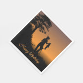 Dusk Personalのフィッシャー女性 スタンダードランチョンナプキン (角)