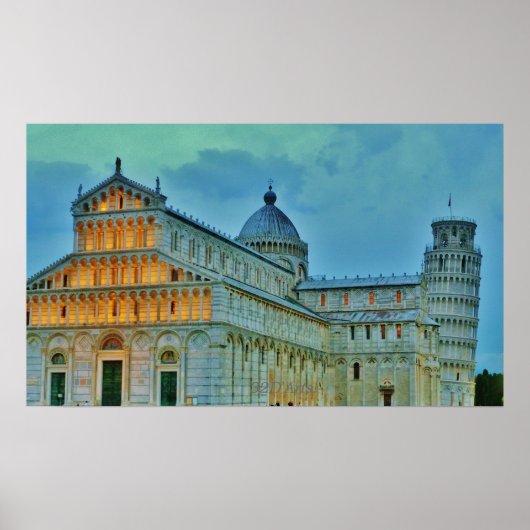 Dusk Settles upon the Piazza dei Miracoli, Poster ポスター (正面)