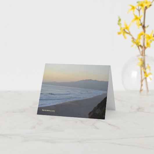 Duskyビーチ カード (黄色い花)