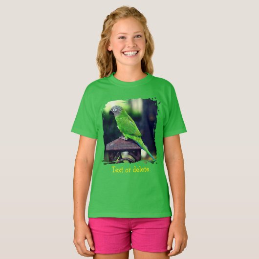 Dusky Headed Conure Parrot Personalized Tシャツ (正面フル)