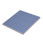 Dusky Indigo Glitter Style Horizontal Stripes タイル (側面)