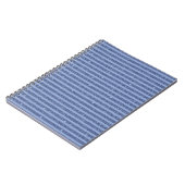 Dusky Indigo Glitter Style Horizontal Stripes ノートブック (左側)