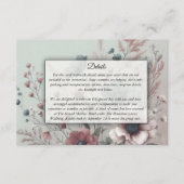 Dusky Petals and Soft Serenity Floral エンクロージャーカード (正面)