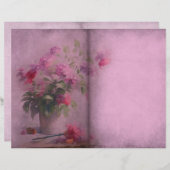 Dusky Pinkフローラ履歴ページ (正面/裏面)