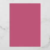 Dusky Pink Gold Brushstroke Cross Funeral Memorial 箔招待状 (裏面)