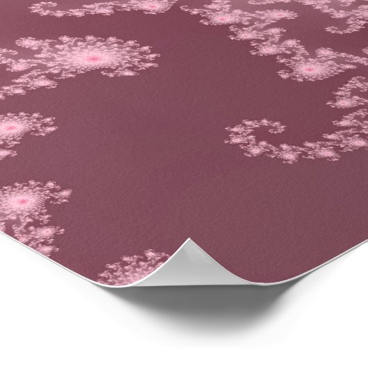 Dusky Pink Jellyfish Poster ポスター (角)