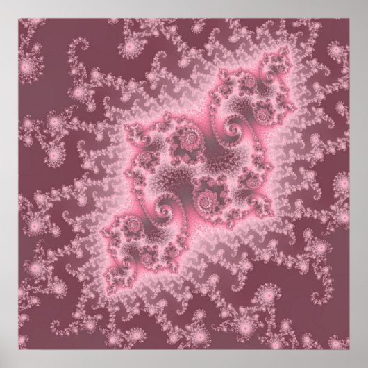 Dusky Pink Jellyfish Poster ポスター (正面)