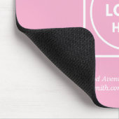Dusky Pink Logo Branding Promo mouse pad マウスパッド (コーナー)