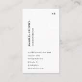 Dusky Pink Scandi | Minimalist Modern Design 名刺 (正面)