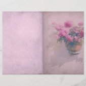 Dusky Pink Shabby Journalページ (正面)